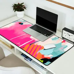 Society6 pink sky II tapis de bureau rose