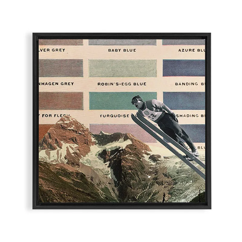Society6 Ski toile ski encadrée