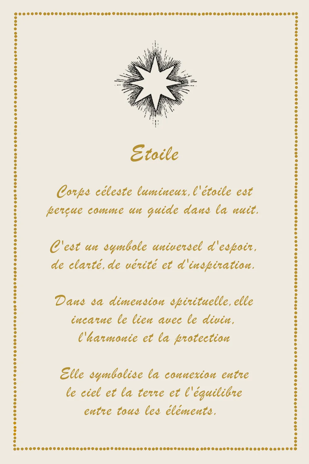 Biankaléone Petite croix à l'étoile d'or décoration murale
