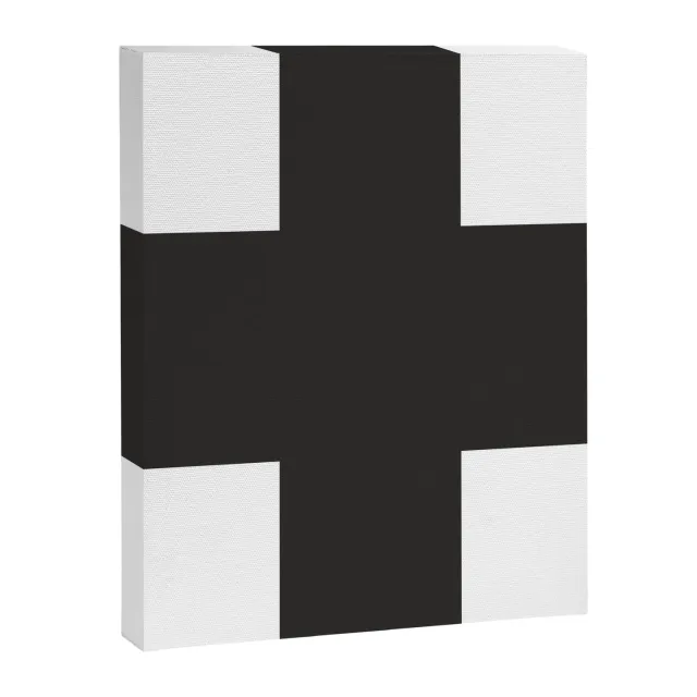 Society6 Swiss Cross Pattern toile noir