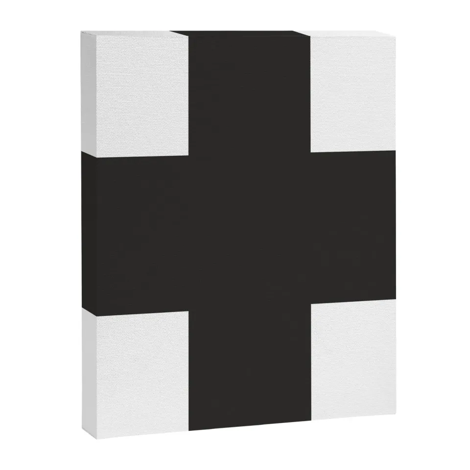 Society6 Swiss Cross Pattern toile noir