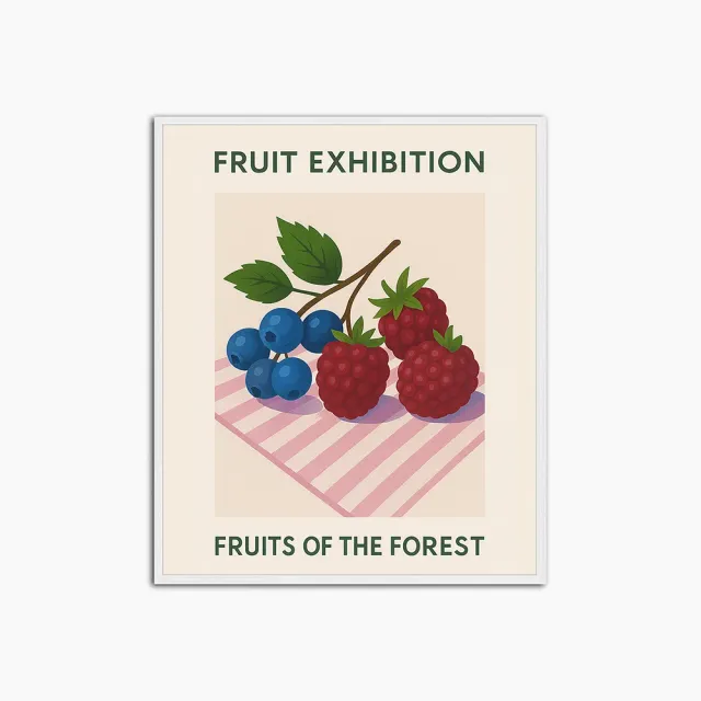 Any Image Fruit Exhibition Fruits of the Forest toile encadrée