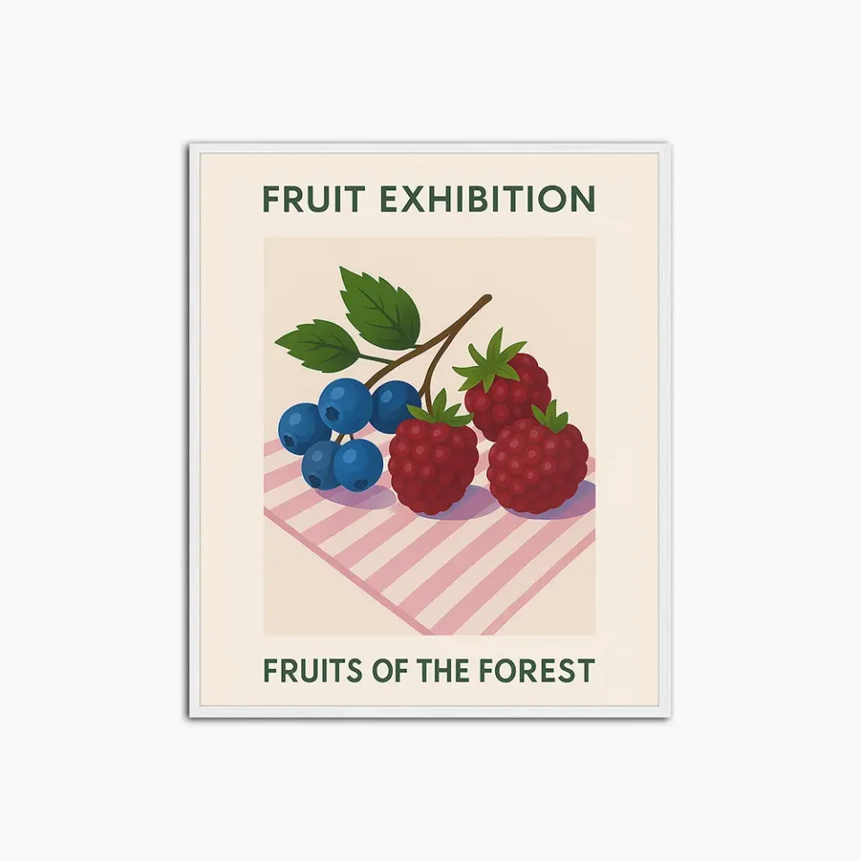 Any Image Fruit Exhibition Fruits of the Forest toile encadrée
