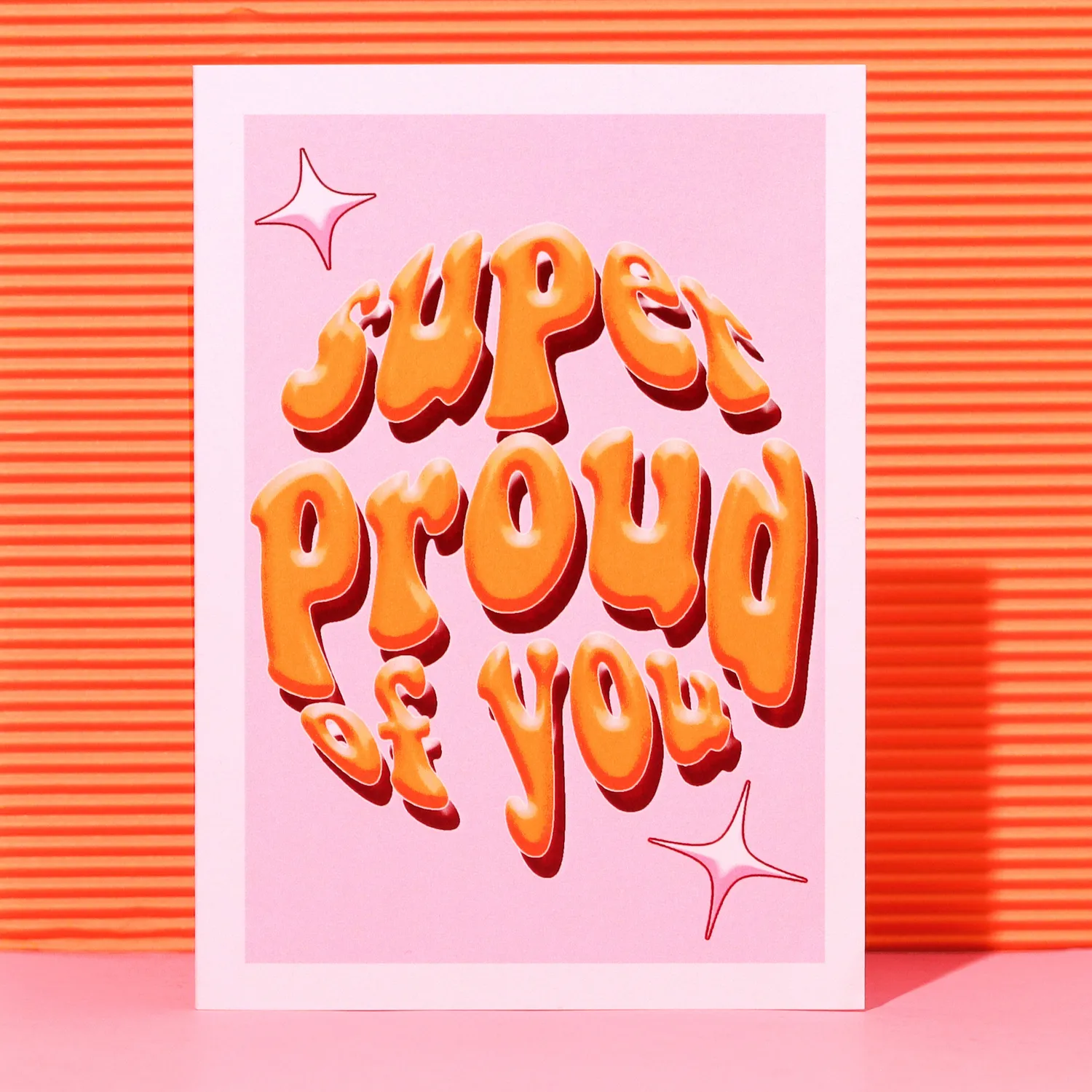 Maddison Ball Super Proud of You carte A6 arc-en-ciel
