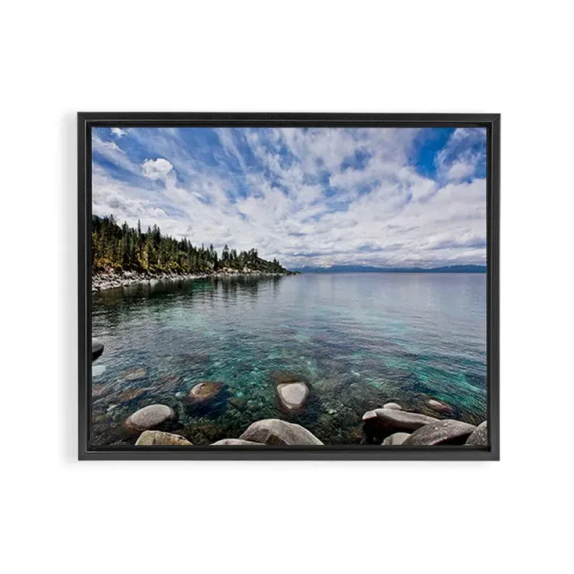 Society6 Tranquility Lake Tahoe toile encadrée