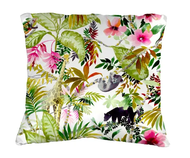 Mademoiselle Tiss Jungle coussin imprimé artiste