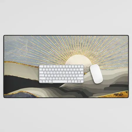 Society6 Morning Sun tapis de bureau soleil levant