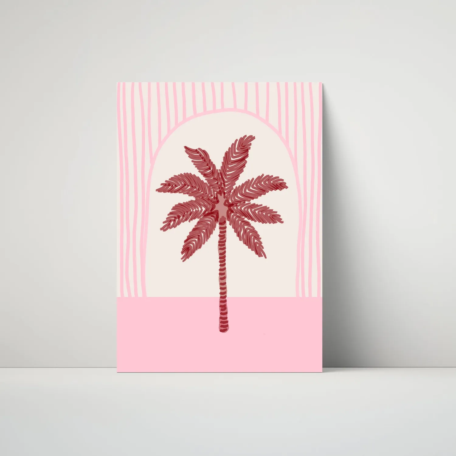 Maddison Ball Palm Tree Tile affiche palmier rose