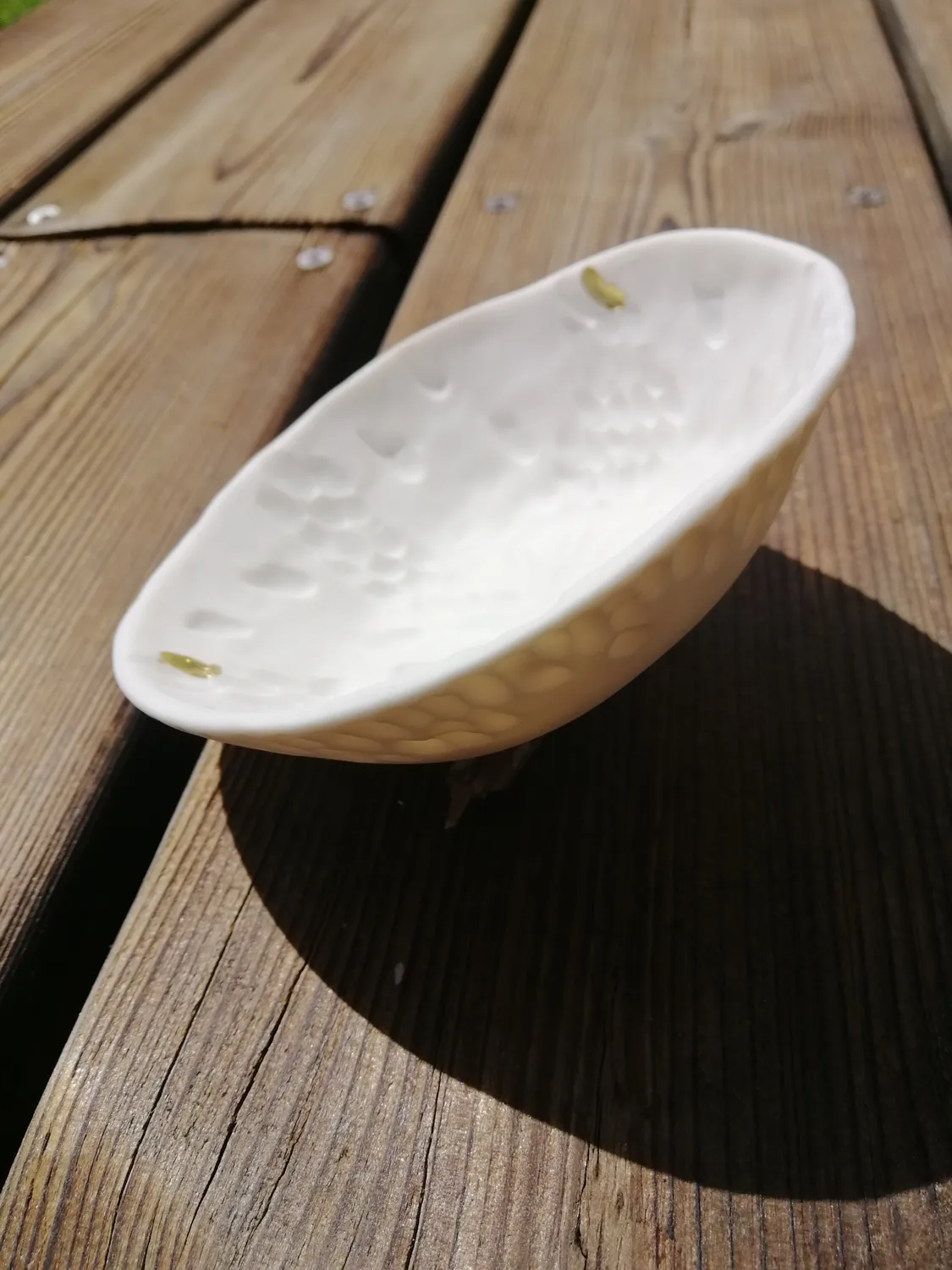 Sandrine Ramona Gouttes d'or coupelle porcelaine 11 cm