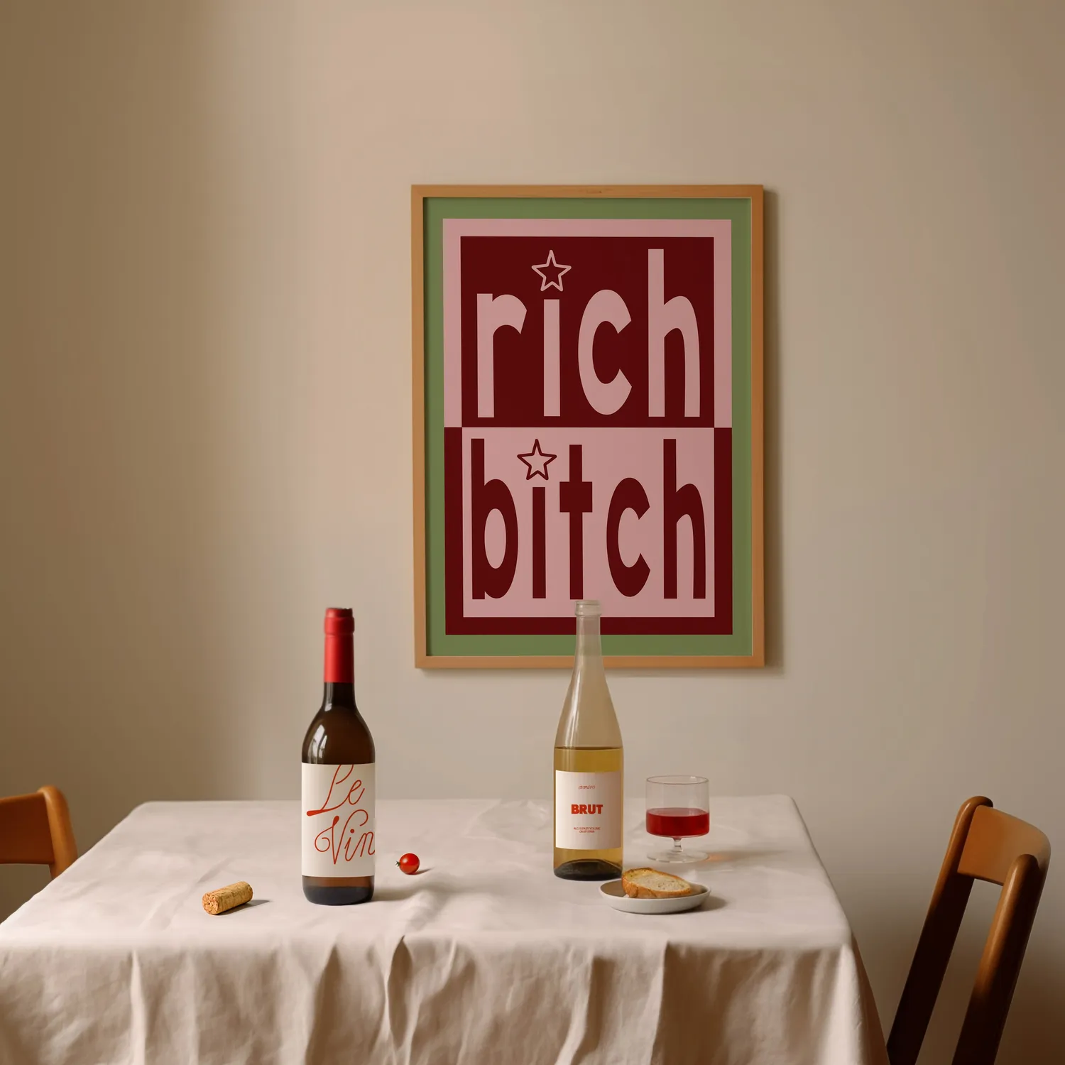 Maddison Ball Rich Bitch affiche murale