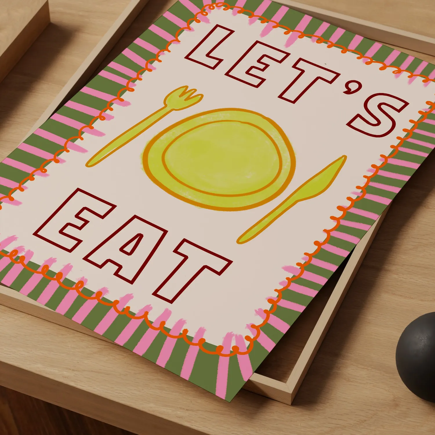 Maddison Ball Let's Eat affiche cuisine