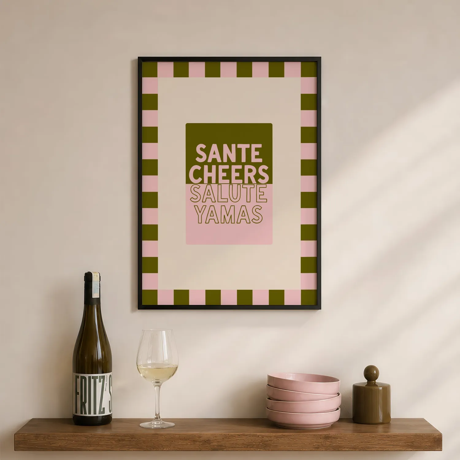 Maddison Ball Cheers in Baby Blue & Crimson affiche apéro