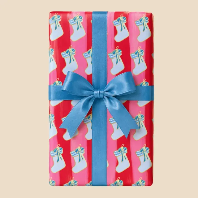 Maddison Ball Christmas Stocking papier cadeau Noël 50x70