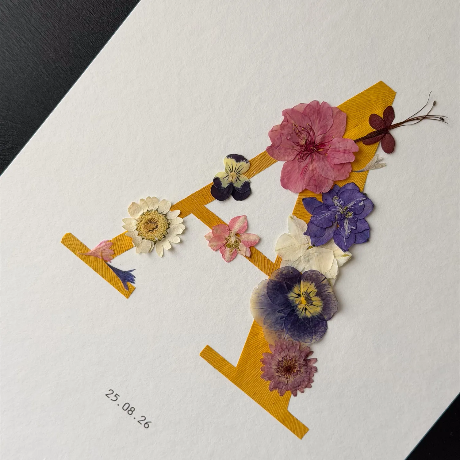 Horti QWERTY herbier 21x30 cm ginkgo lettre