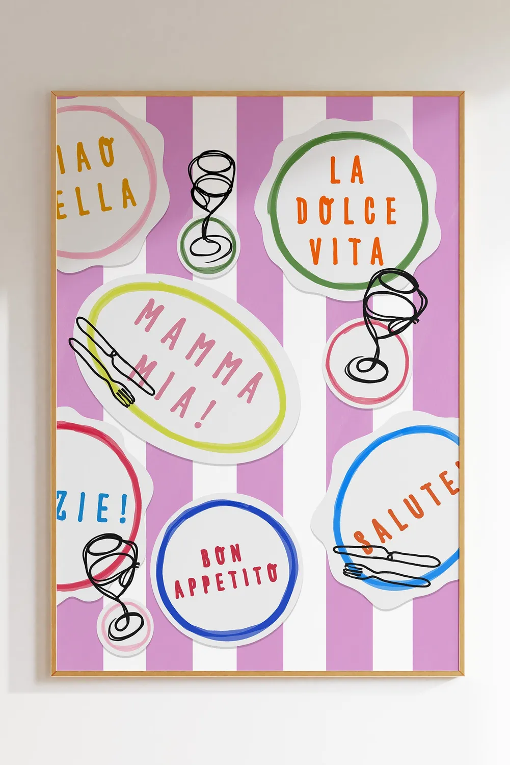 Maddison Ball La Dolce Vita affiche cuisine italienne