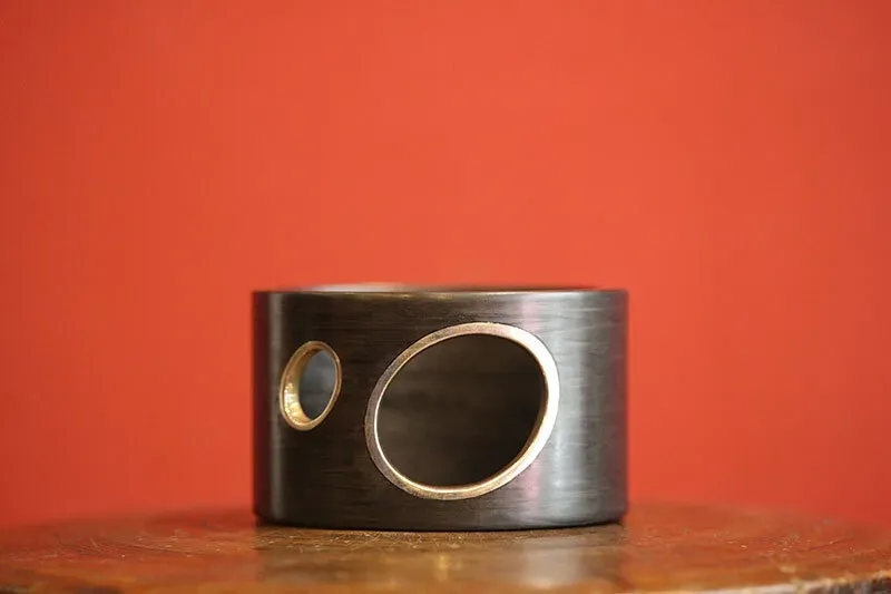 Galerie Kara bracelet carbone et argent