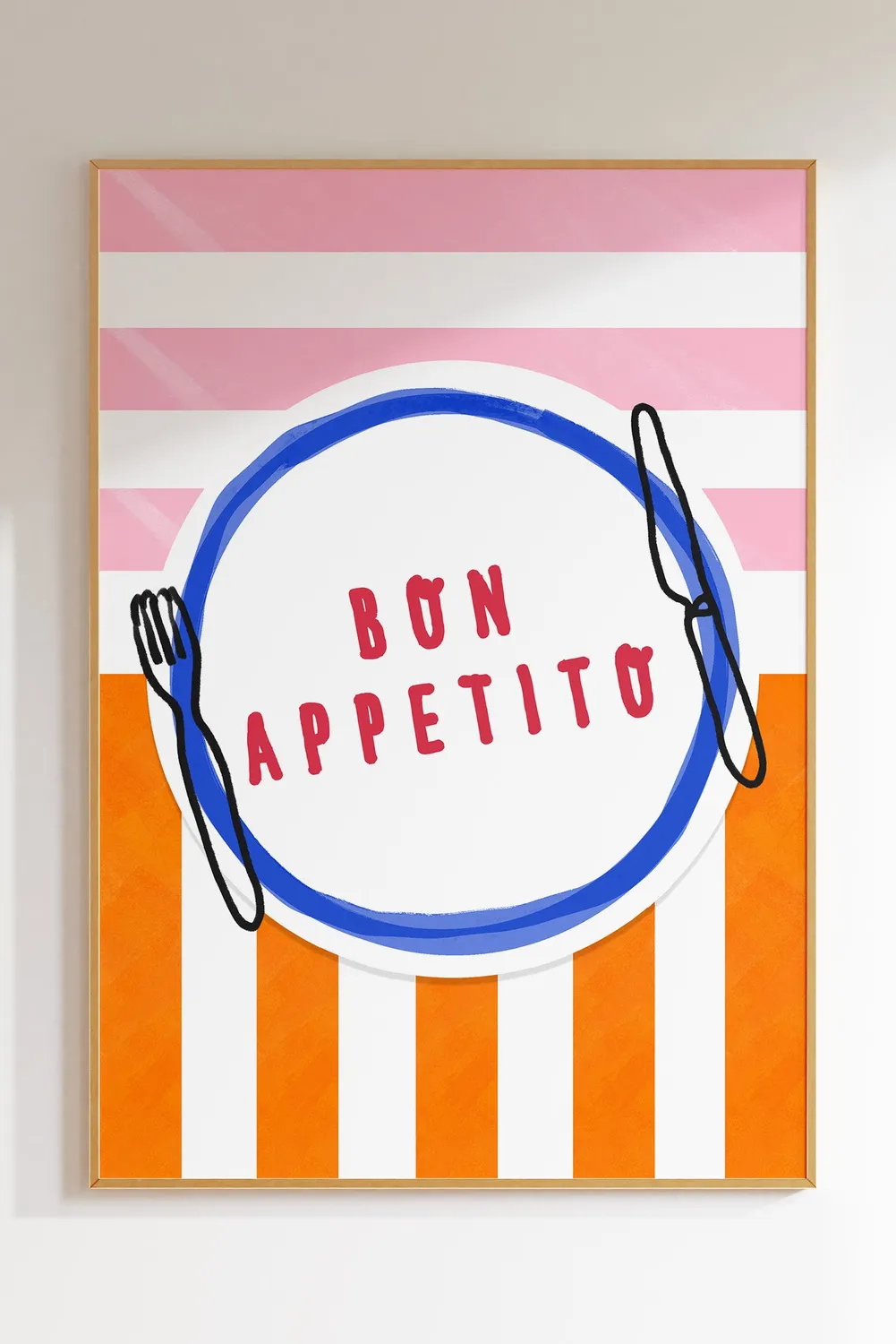 Maddison Ball Bon Appetito affiche cuisine papier mat