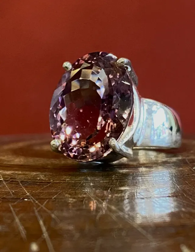 Galerie Kara Bague amétrine 2 bague en argent