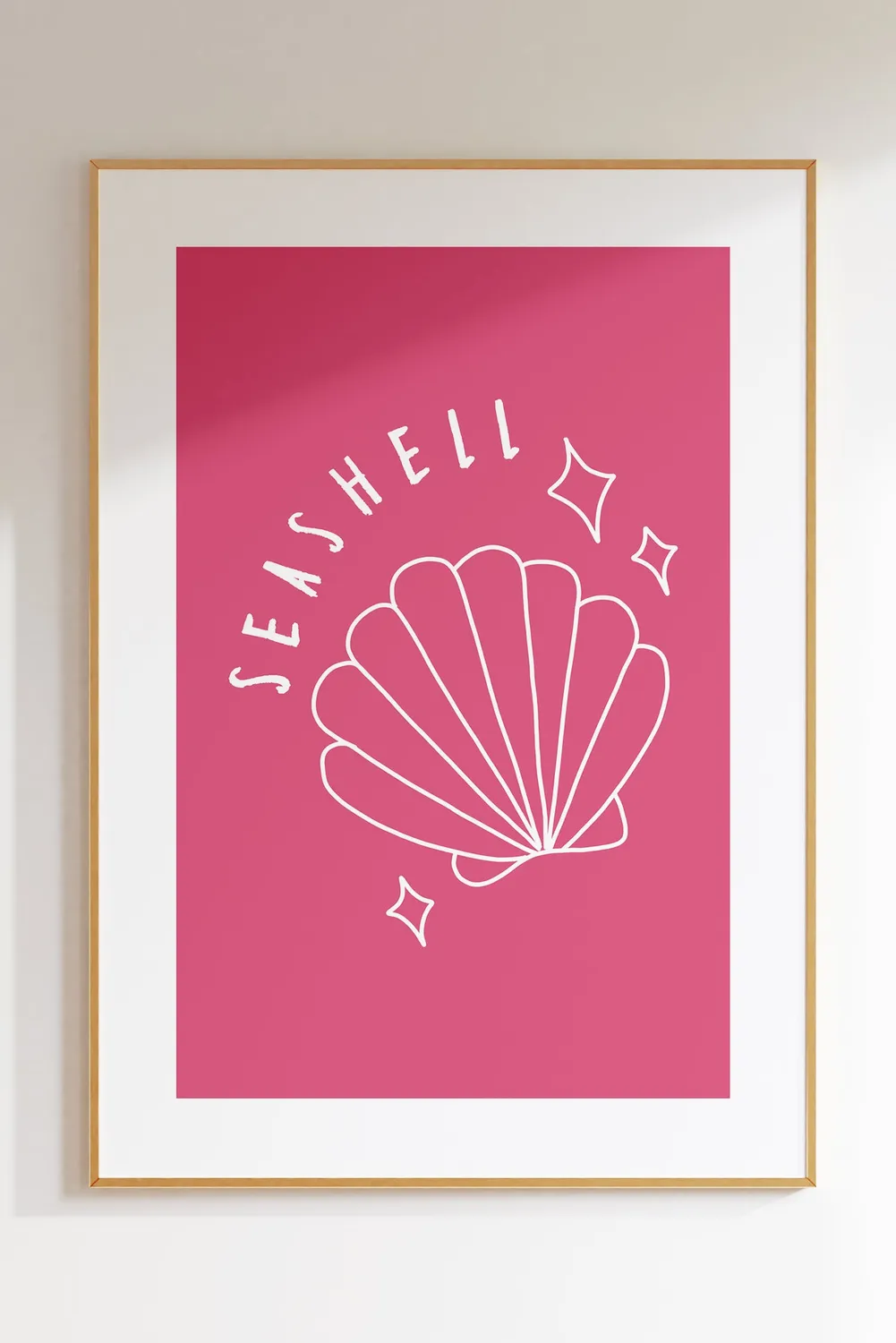 Maddison Ball Seashell affiche coquillage papier mat tropical