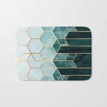 Society6 Hexagons tapis de bureau géométrique