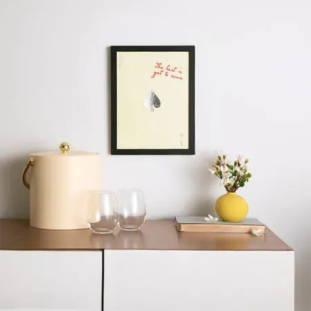 Society6 The Best Is Yet To Come affiche foil dorée