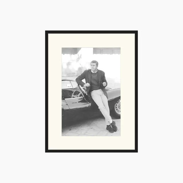 Any Image Jacob Baden Steve McQueen photo encadrée noir et blanc