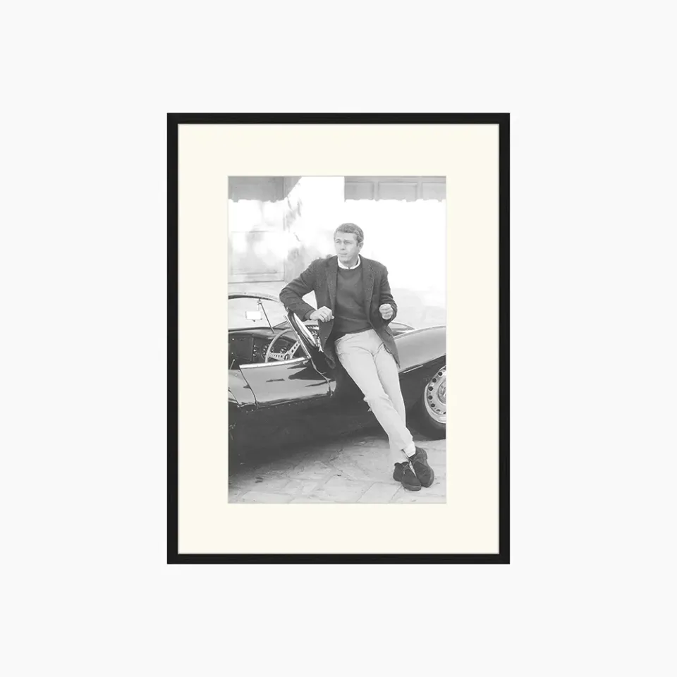 Any Image Jacob Baden Steve McQueen photo encadrée noir et blanc