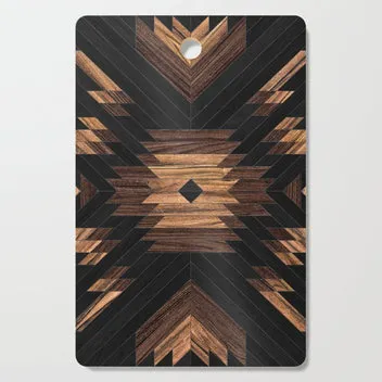 Society6 Urban Tribal No.8 Aztec Wood tapis de bureau blanc