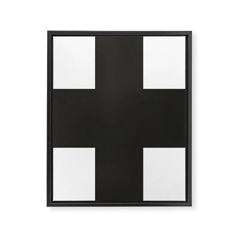 Society6 Swiss Cross toile encadrée