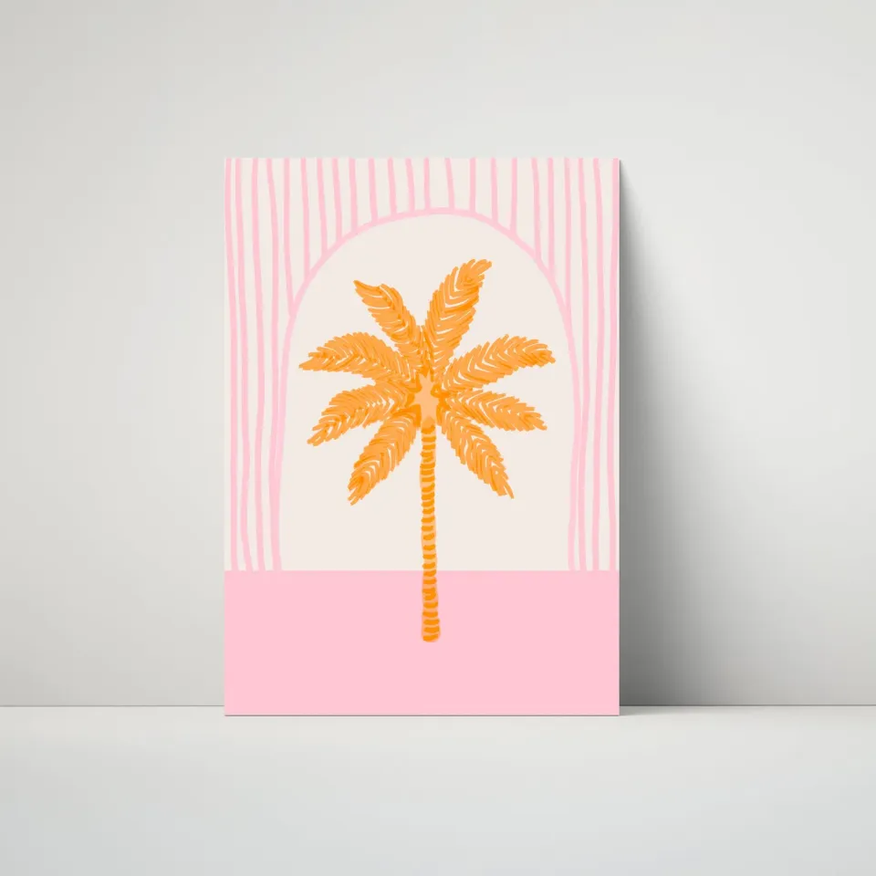 Maddison Ball Palm Tree Tile affiche tropicale