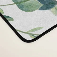 Society6 Eucalyptus Watercolor tapis de bureau eucalyptus aquarelle