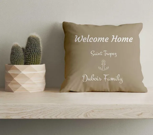 Mademoiselle Tiss Housse de coussin personnalisée imprimée