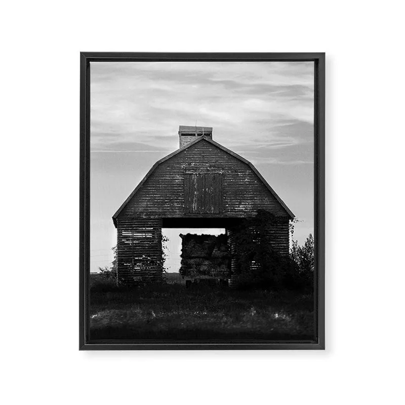 Society6 Country Corn Crib toile encadrée ferme