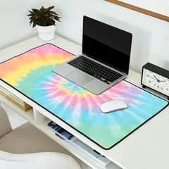 Society6 Pastel Tie Dye tapis de bureau pastel