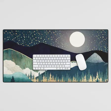 Society6 Star Lake tapis de bureau nuit étoilée