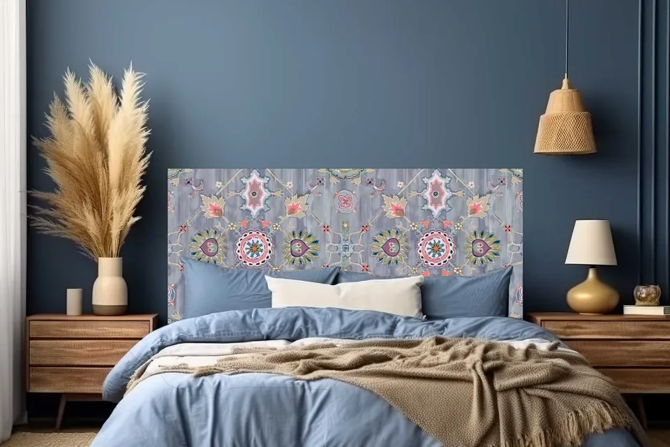 Mademoiselle Tiss Jaipur tête de lit tissu imprimé