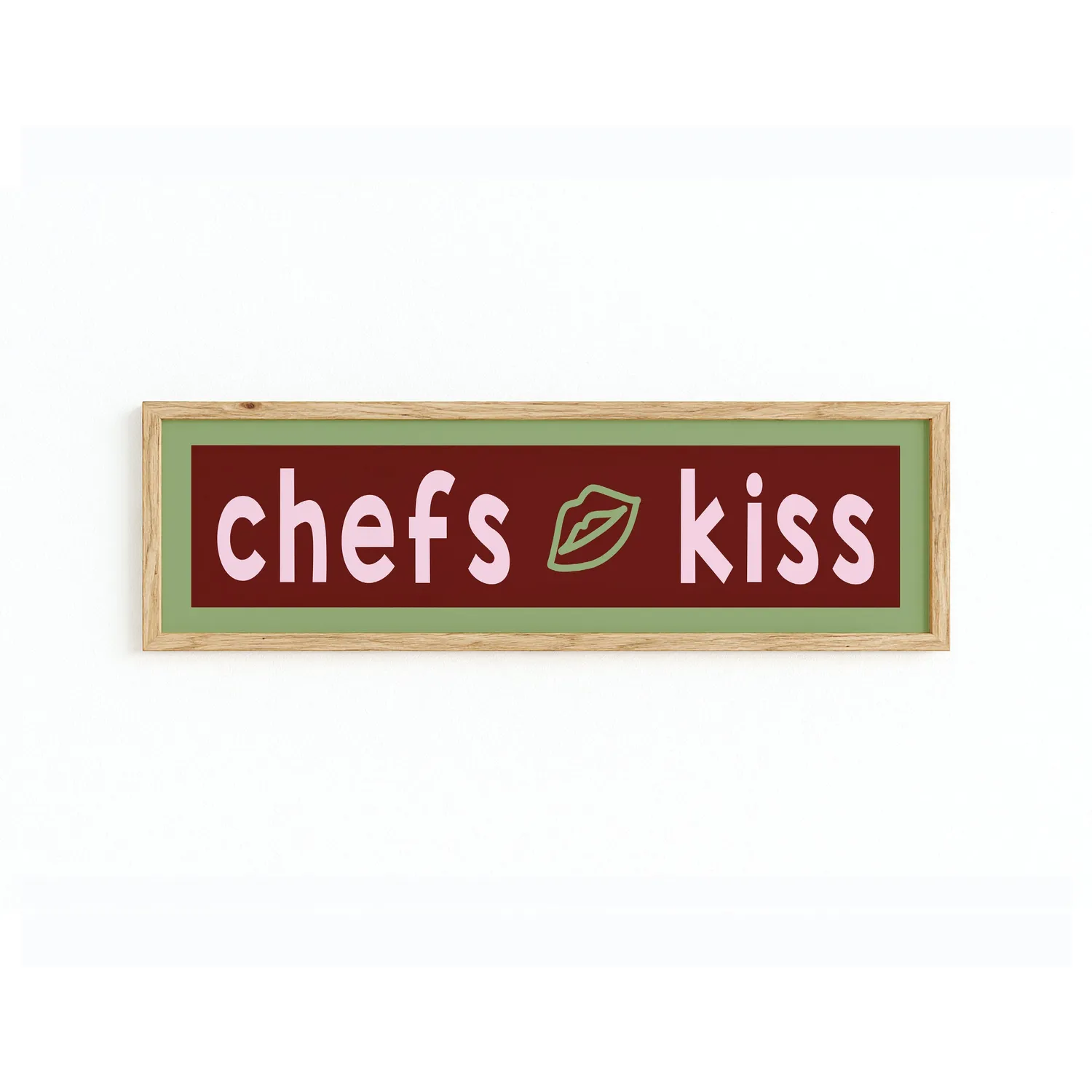Maddison Ball Chefs Kiss tirage encadré 60x12