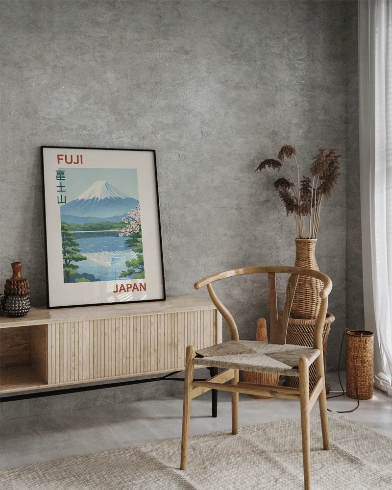 Any Image Fuji tableau encadré paysage calme Japon