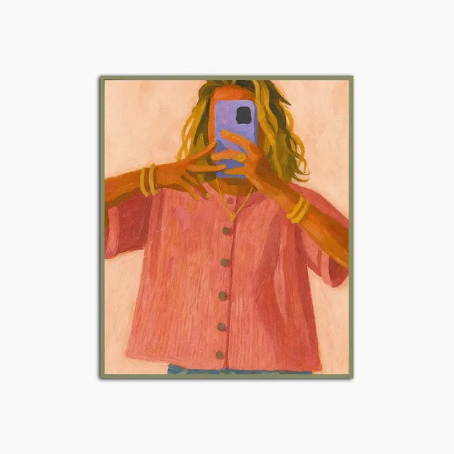 Any Image Through the Screen toile encadrée figurative