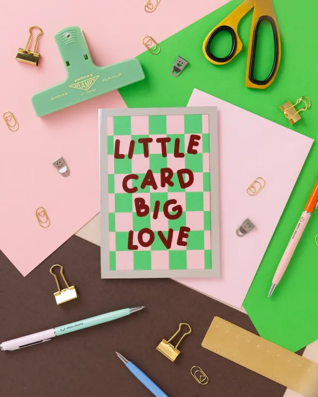 Maddison Ball Little Card Big Love carte A6 foil