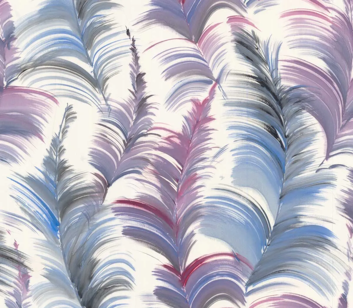 Mademoiselle Tiss Plumes des Caraïbes tête de lit tissu imprimé
