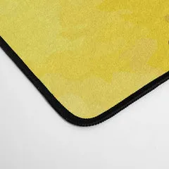 Society6 Big yellow watercolor flowers tapis de bureau fleurs