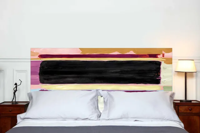 Mademoiselle Tiss Blackboard tête de lit tissu imprimé