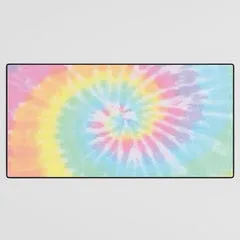 Society6 Pastel Tie Dye tapis de bureau pastel