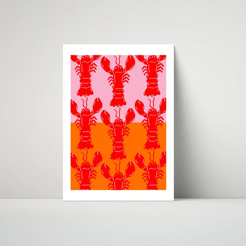 Maddison Ball Lobster Repeat affiche homard