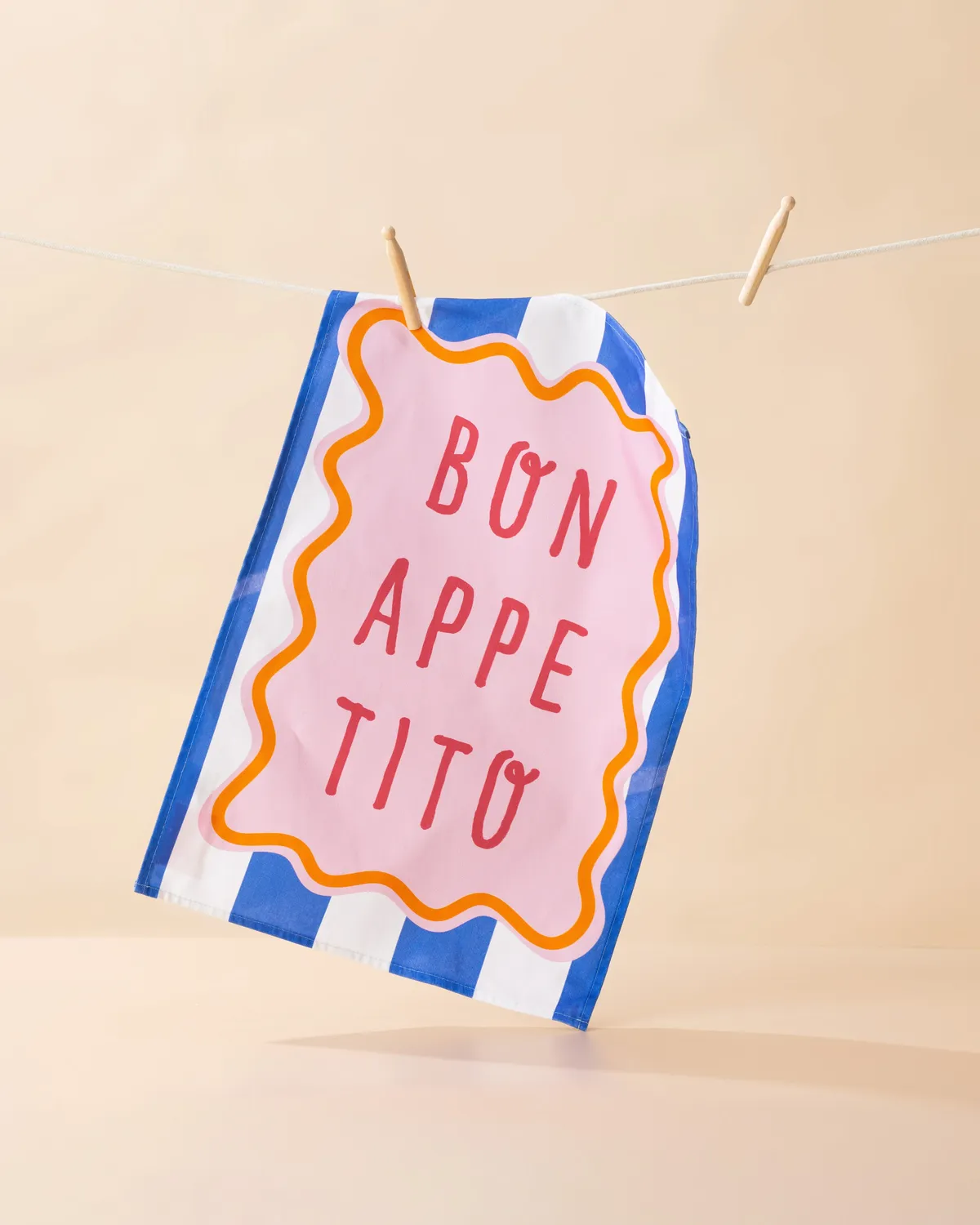 Maddison Ball Bon Appetito torchon en coton 68 x 45 cm