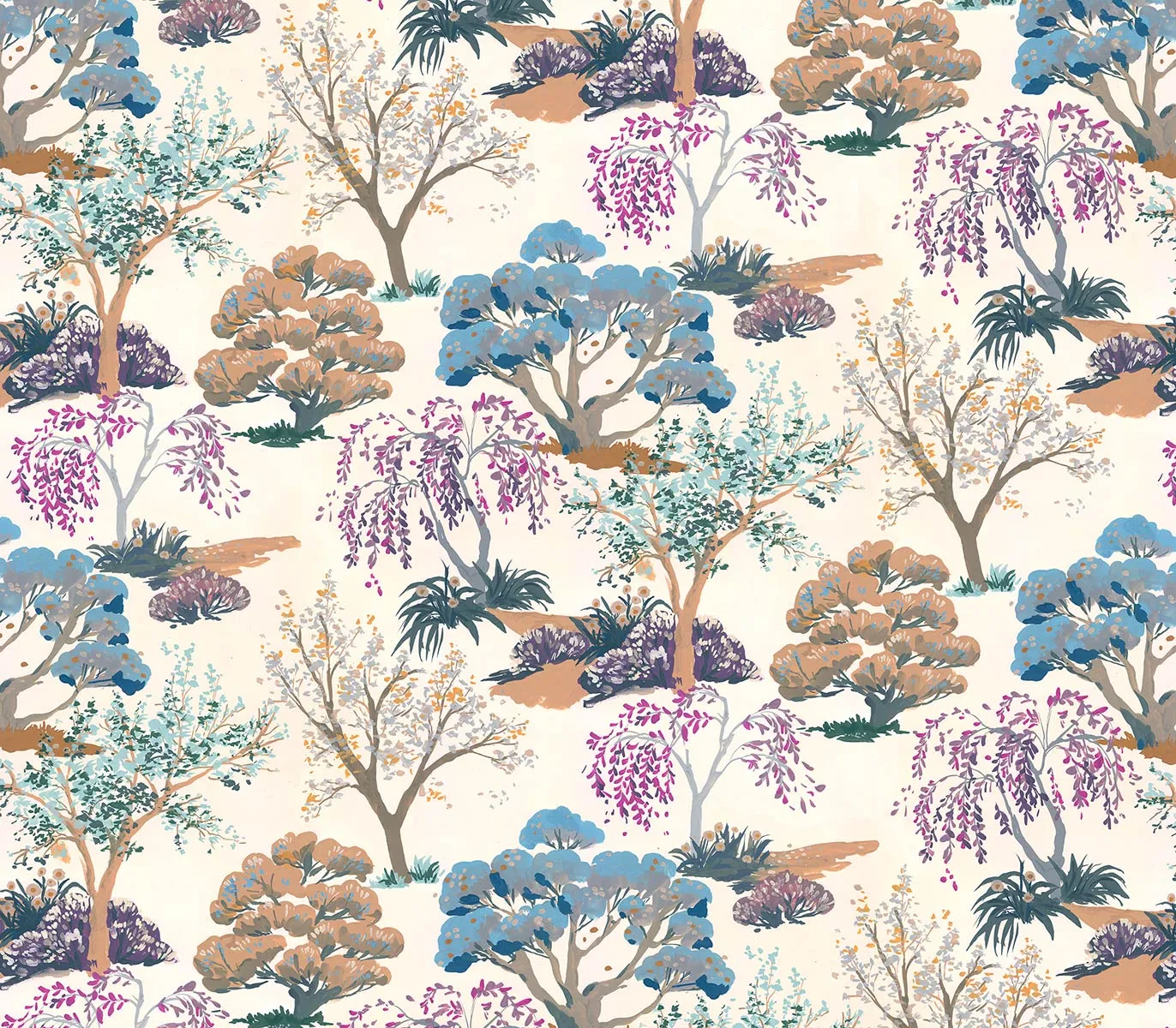 Mademoiselle Tiss Jardin Japonais tête de lit tissu zen