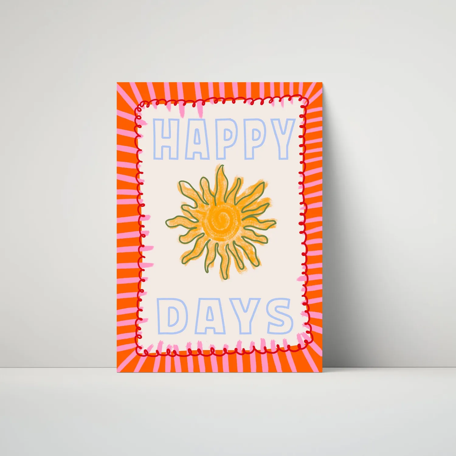Maddison Ball Happy Days affiche typographique