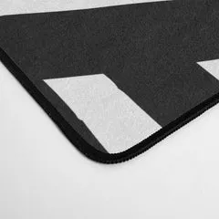 Society6 Monochrome 01 tapis de bureau noir et blanc géométrique