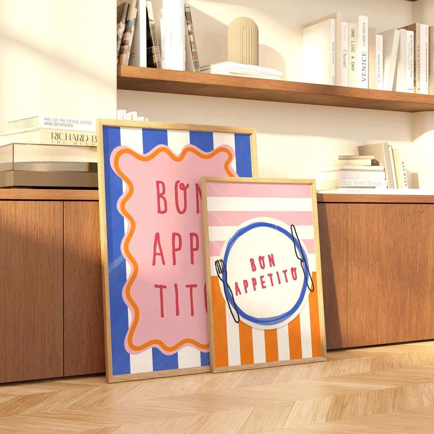 Maddison Ball Bon Appetito affiche cuisine papier mat